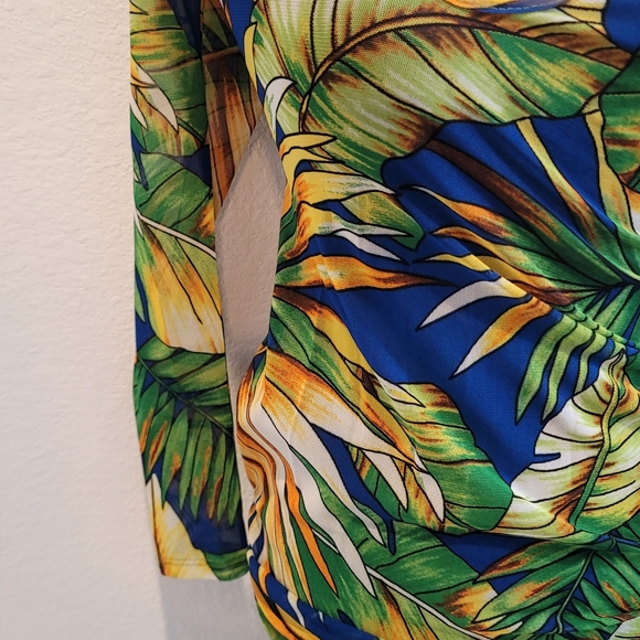 Fashion nova Tropical Print Coverup Dress (M) - Picture 4 of 14